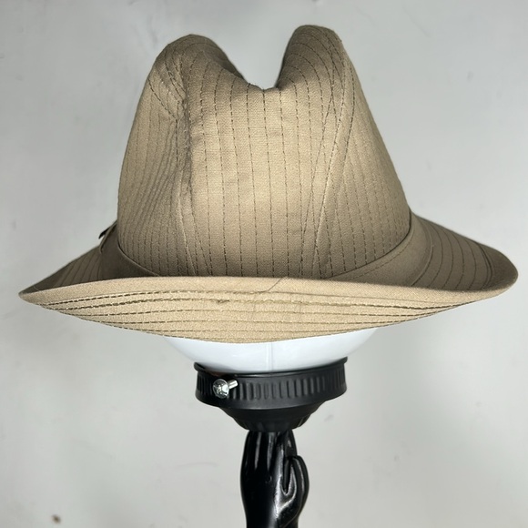 Stetson Equalizer Hat Fedora Mens Sz M British Tan - Picture 3 of 7